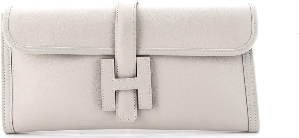 Hermès, Jige Elan Clutch Swift 29,Gris Perle