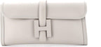 Hermès, Jige Elan Clutch Swift 29,Gris Perle