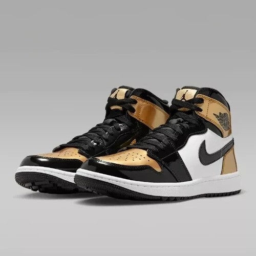 Nike Air Jordan 1 High Golf "Gold Toe" DQ0660-002 Men's Sneakers [US 7-12]
