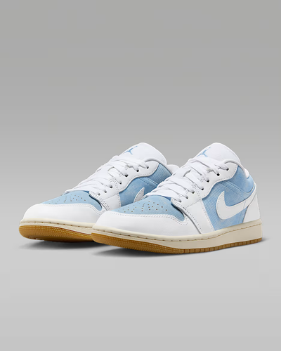 Nike WMNS Air Jordan 1 Low SE "Warn Blue/Gum Light Brown/White" HQ2004-400