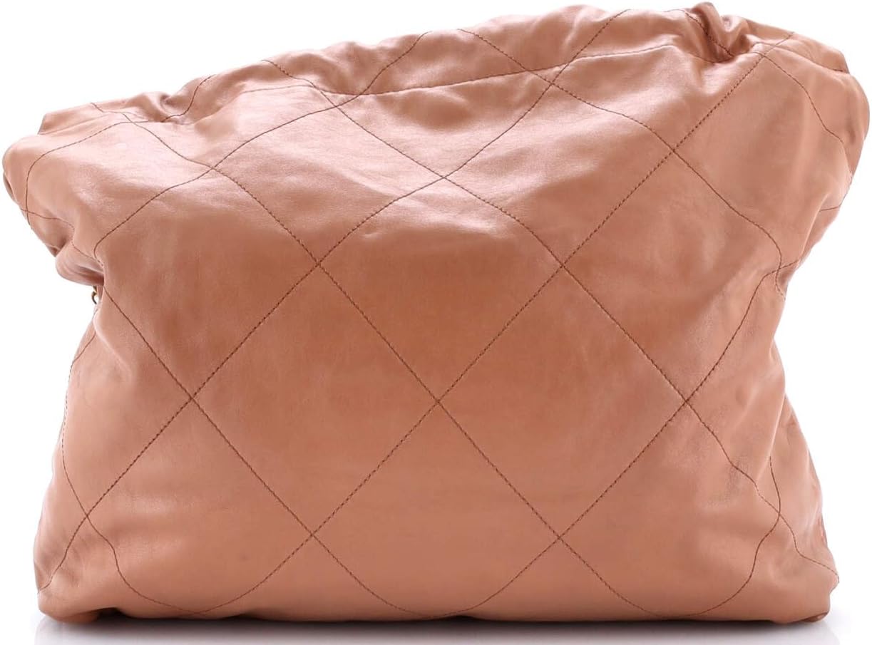 Chanel, 22 Chain Hobo Quilted Calfskin Medium, Neutral