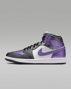 Nike WMNS Air Jordan 1 MID SE "White/Black/Grape Ice" HJ5911-105 Women's