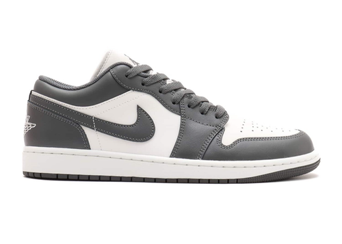 Nike Air Jordan 1 Low Grey White 553558-044 Men's Size