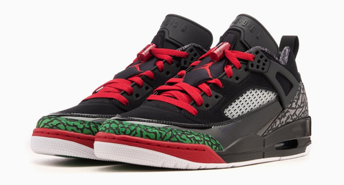 Nike Air Jordan Spizike Low Black Green White Red FQ1759-060 Men's Size