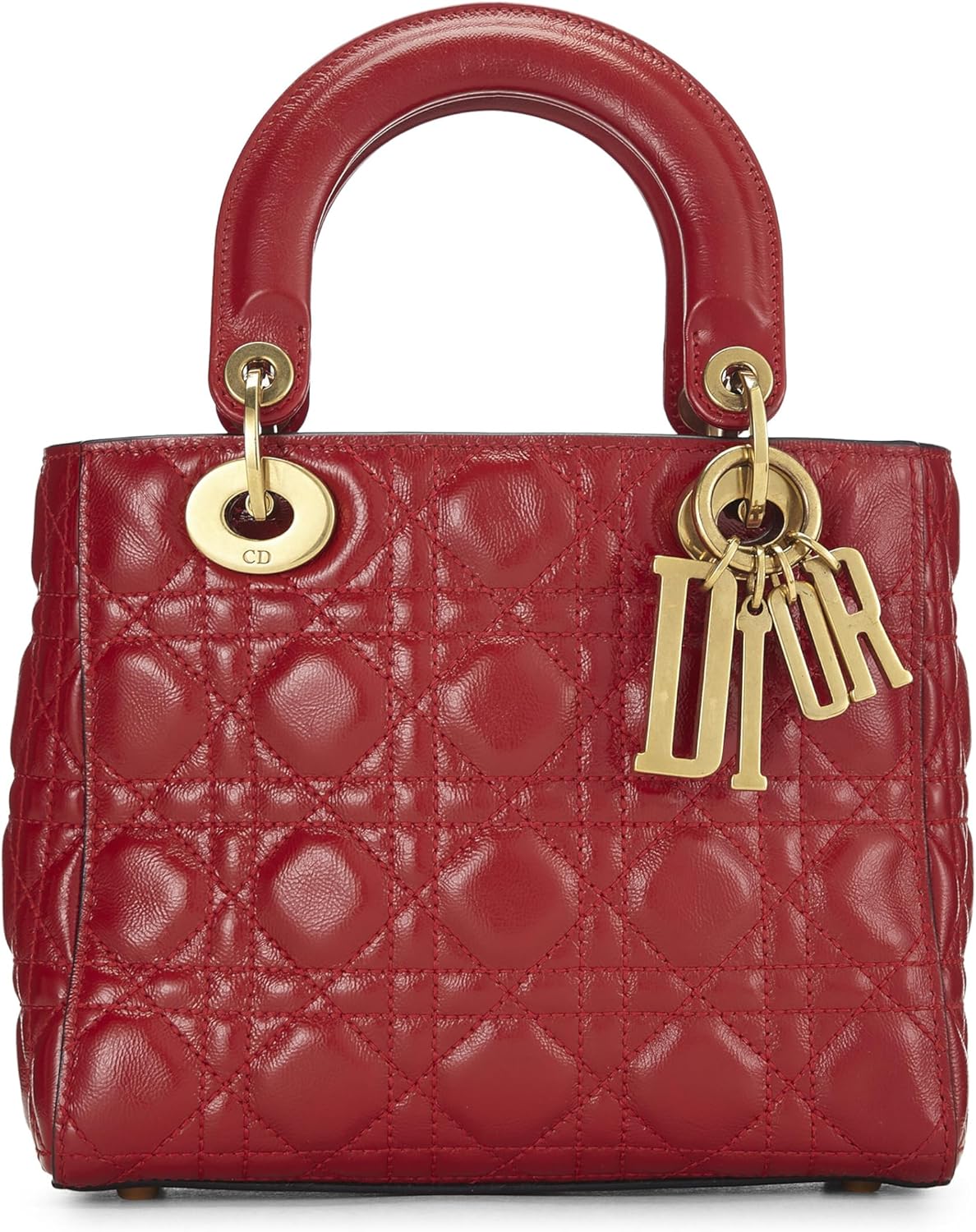 Christian Dior, Red Calfskin My Lady Dior Lucky Charm Small, Red