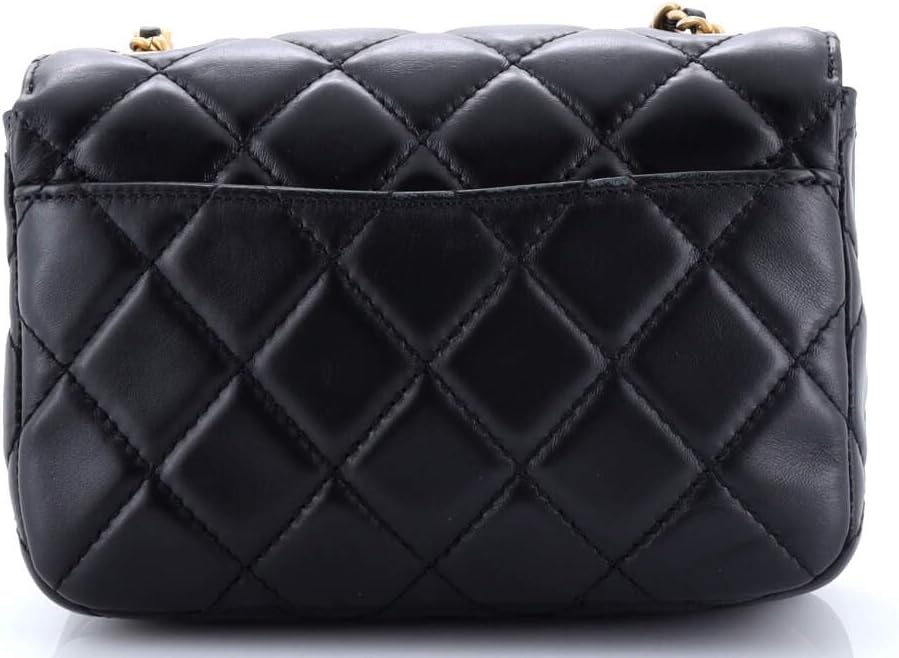 Chanel, Giant CC Chain Pocket Flap Bag Quilted Lambskin Small, Black