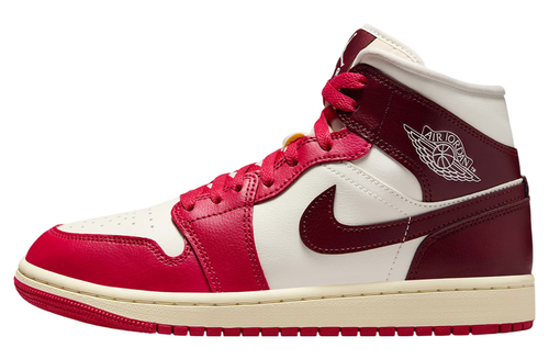 Nike Air Jordan 1 Mid Sail Mystic Hibiscus BQ6472-119 Women's Size