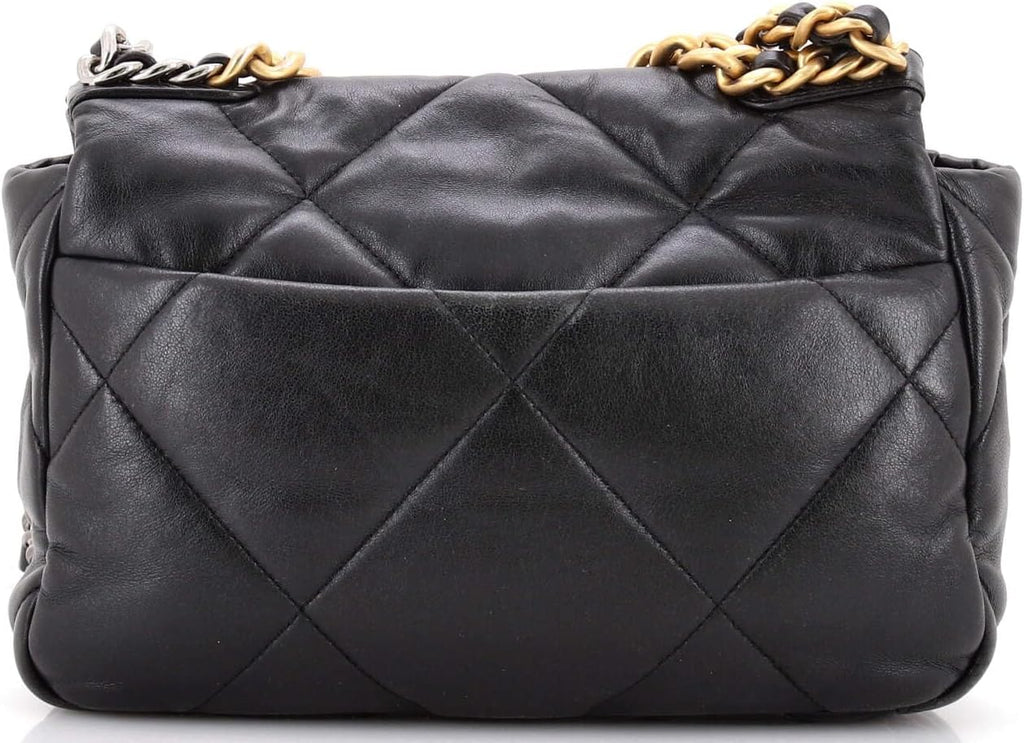 Chanel, 19 Flap Bag Quilted Leather Medium, Black