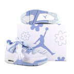 Nike Air Jordan 4 Retro Forget Me Not Aluminum Blue HV0823-100 Women's Size