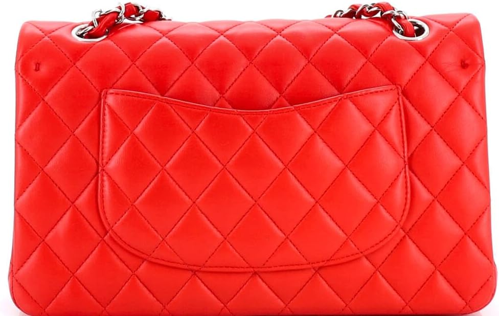 Chanel, Classic Double Flap Bag Quilted Lambskin Medium, Red