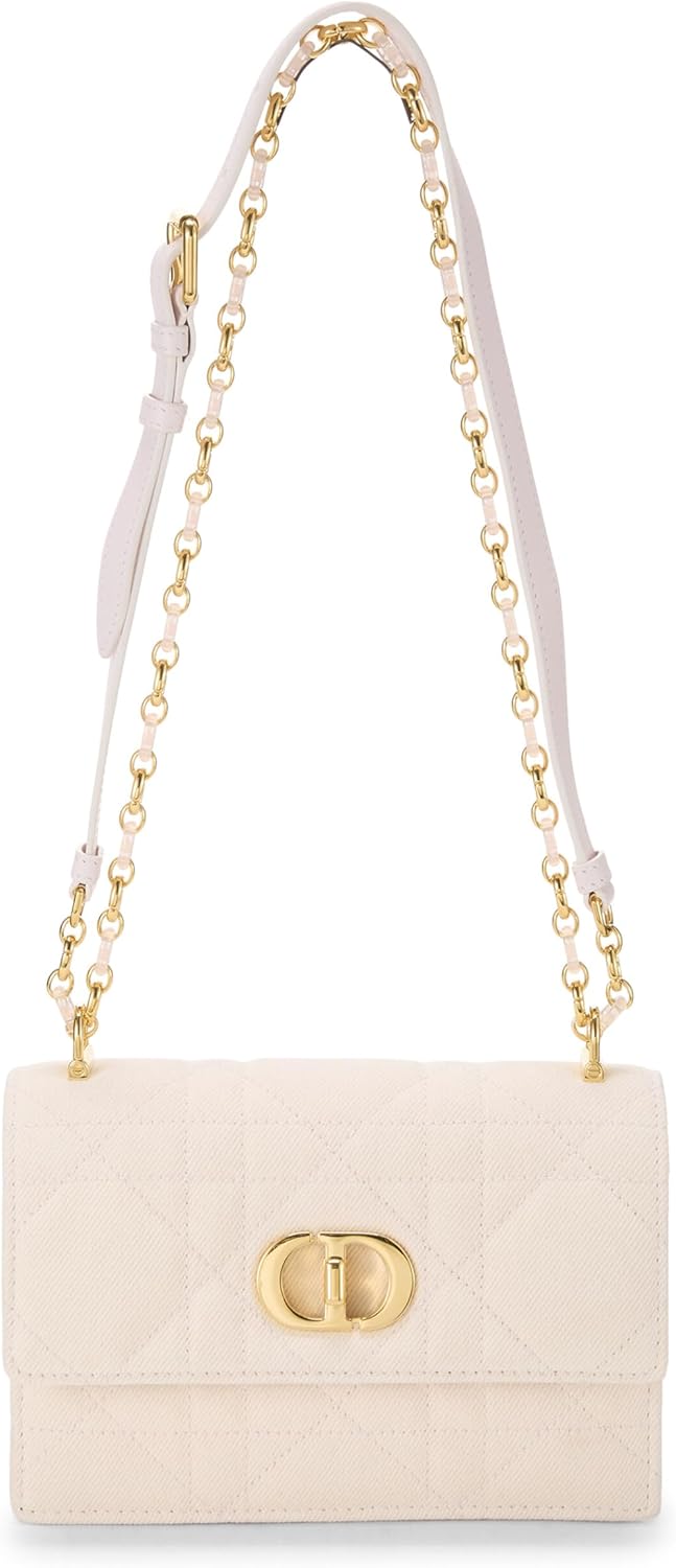 Dior, Pink Cannage Denim Miss Caro Bag Mini, Pink