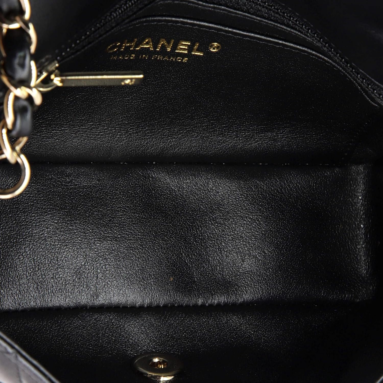 Chanel, Classic Single Flap Bag Quilted Lambskin Mini, Black