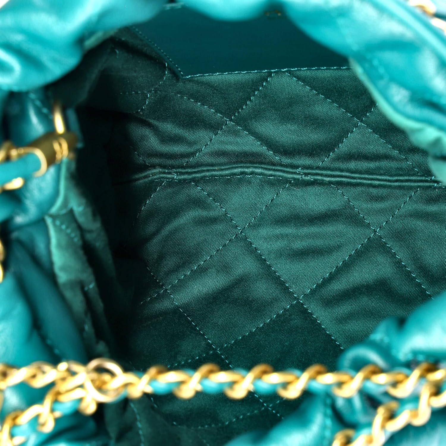 Chanel, 22 Chain Hobo Quilted Calfskin Mini, Green