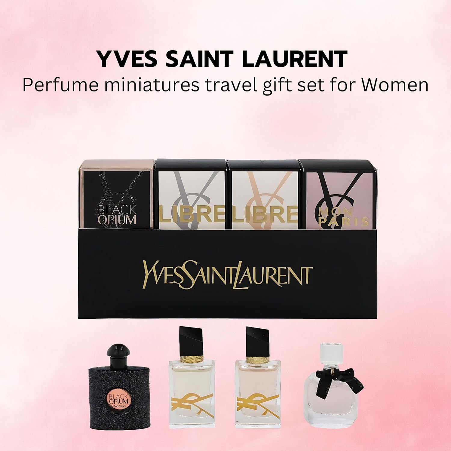 Yves Saint Laurent YSL Perfume for Women Variety 4-Piece Mini Travel Set