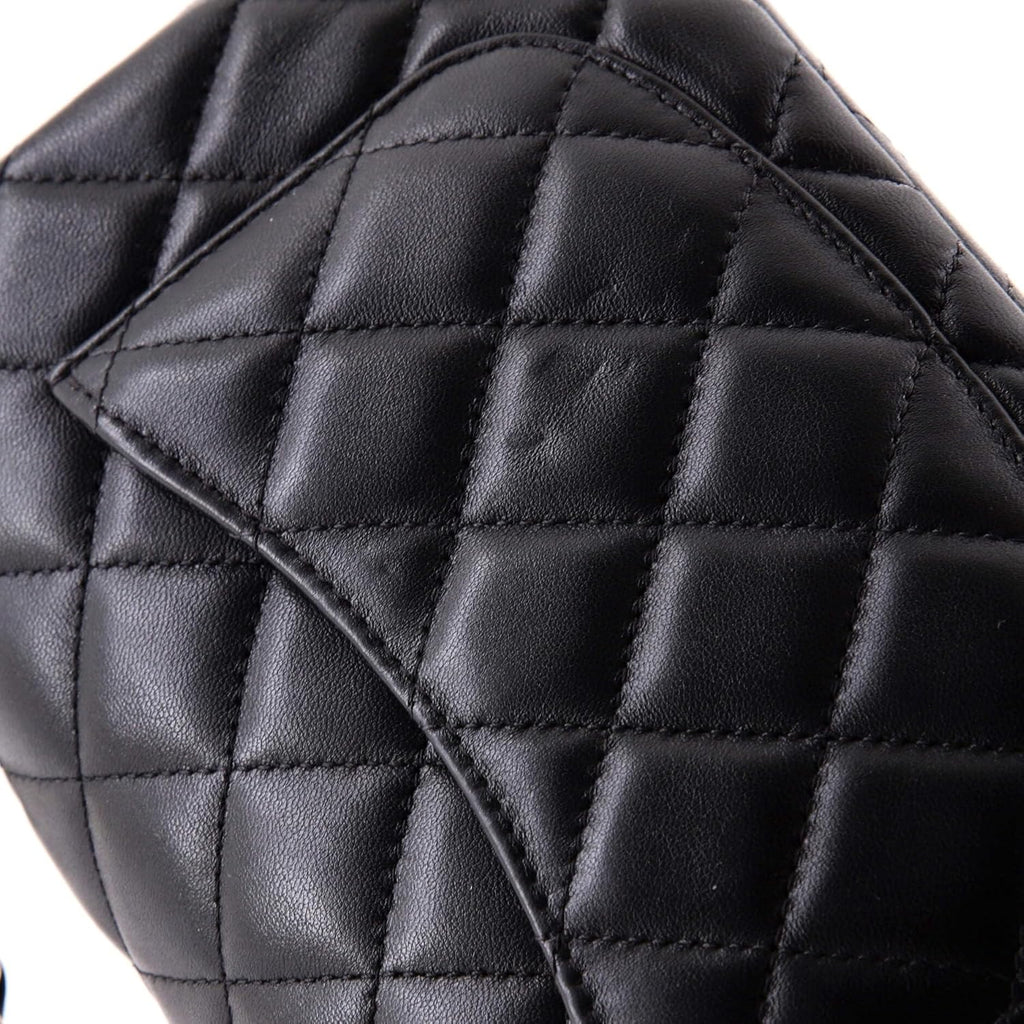 Chanel, Classic Single Flap Bag Quilted Lambskin Mini, Black
