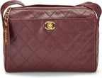 Chanel, Burgundy Quilted Caviar Shoulder Bag, Burgundy