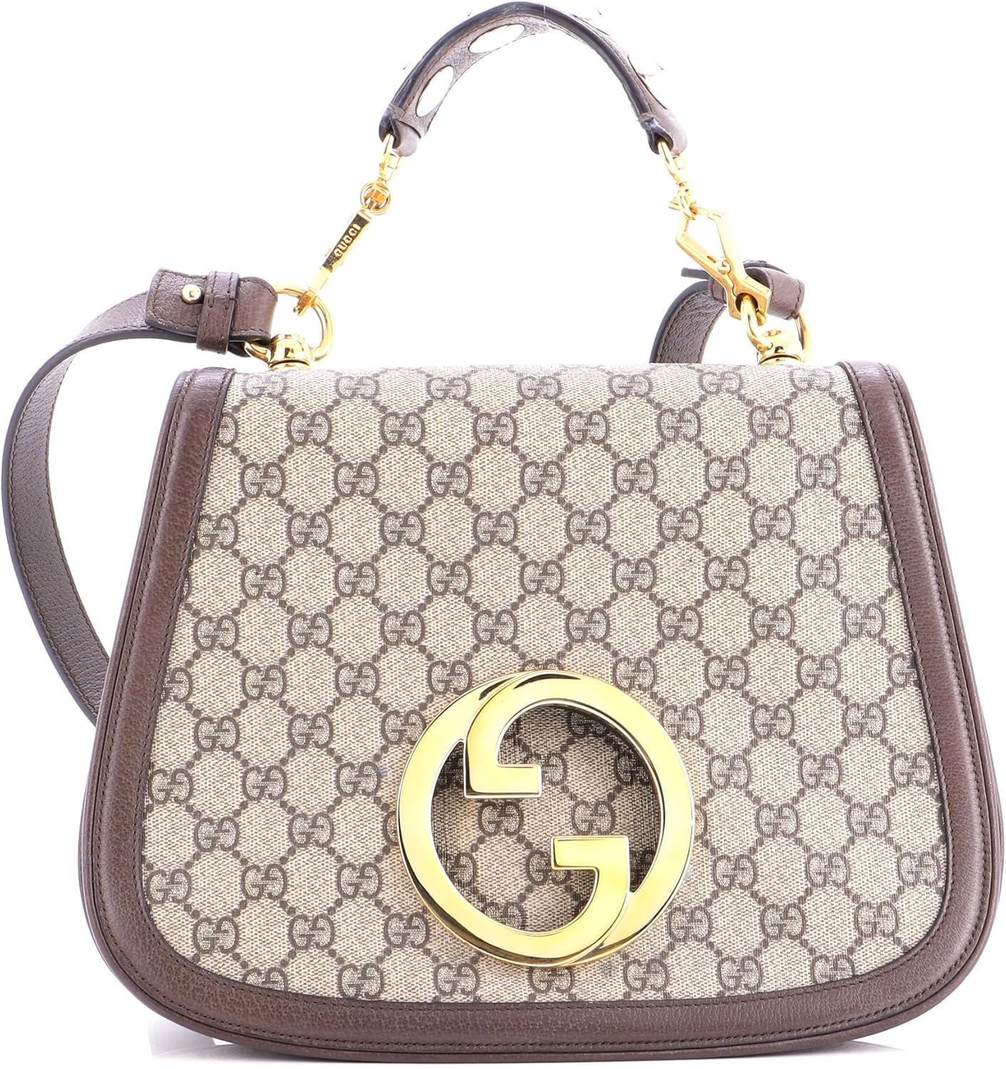 Gucci, Blondie NM Top Handle Bag GG Coated Canvas Medium, Brown