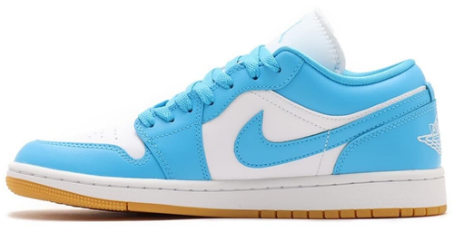 Nike Air Jordan 1 Low White Gum Dark Powder Blue DC0774-104 Women's Size
