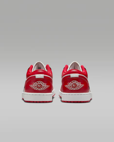Nike Air Jordan 1 Low "Summit White/Summit White/Varsity Red" 553558-166
