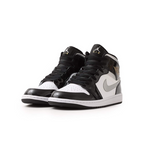 Nike Air Jordan 1 Mid SE Patent Black White Metallic HV0789-010 Men's Size