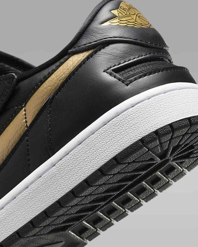 Nike Air Jordan 1 Low FlyEase "Black/Metallic Gold" DM1206-071 [US 7-16]