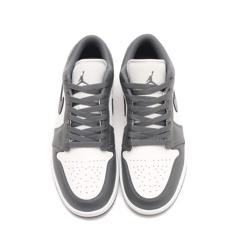 Nike Air Jordan 1 Low Grey White 553558-044 Men's Size