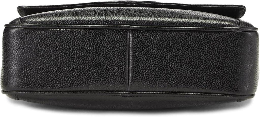 Chanel, Black Caviar Pocket Camera Bag Medium, Black