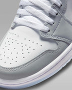 Nike WMNS Air Jordan 1 Low "White/Aluminum/Wolf Gray" DC0774-105 [US 5-12]