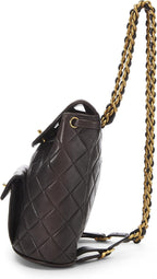 Chanel, Quilted Lambskin ; Classic Backpack Medium, Black : Clothing, Shoes & Jewelry