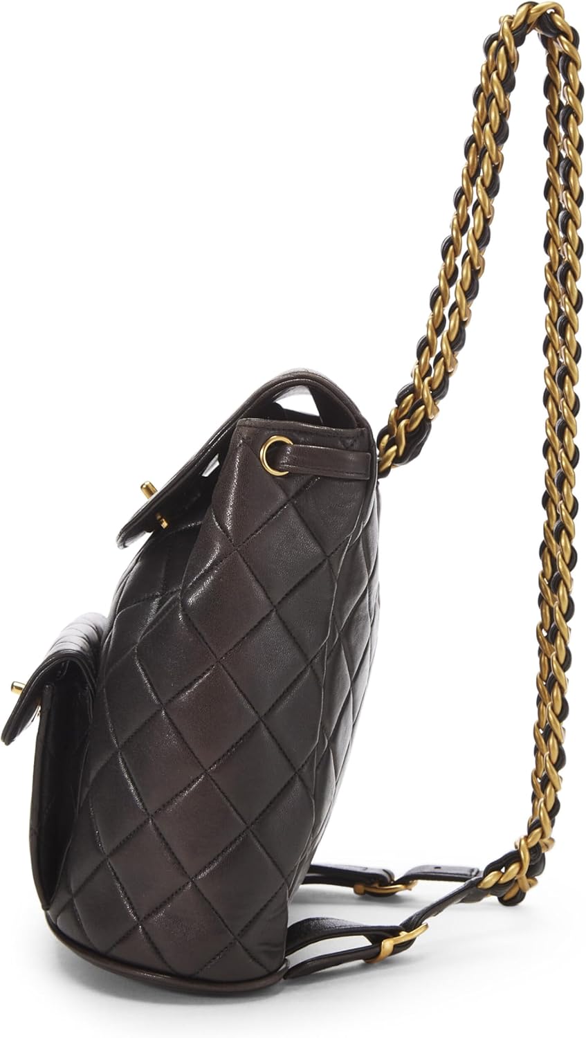 Chanel, Quilted Lambskin ; Classic Backpack Medium, Black : Clothing, Shoes & Jewelry