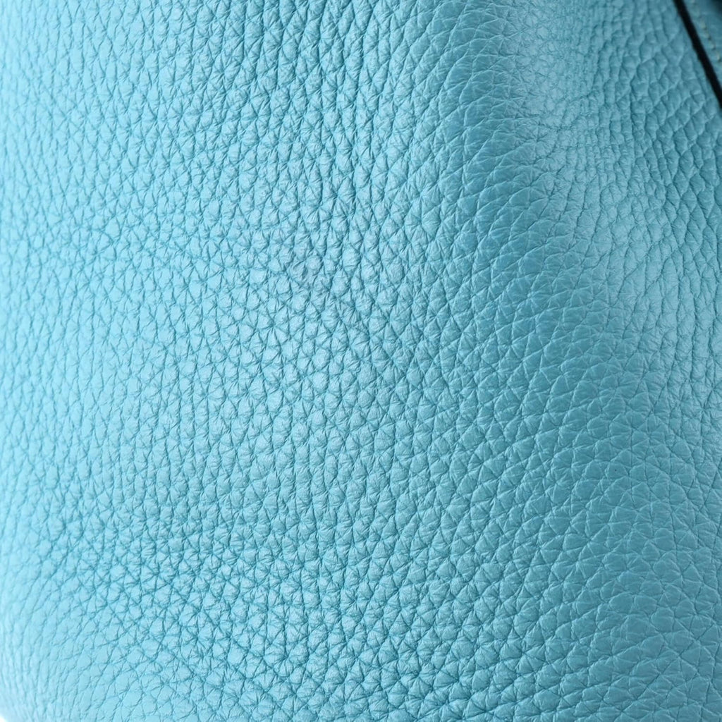 Hermès, Picotin Lock Bag Clemence PM,Bleu Atoll