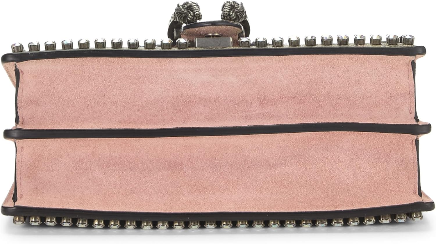 Gucci, Pink GG Supreme Crystal Embellished Dionysus Shoulder Bag Small, Pink