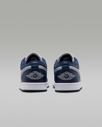 Nike Air Jordan 1 Low "White/Midnight Navy/Wolf Gray" 553558-141 [US 7-15]