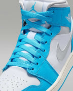 Nike WMNS Air Jordan 1 Mid "Dark Powder Blue/White" BQ6472-400 [US 5.5-12]