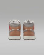 Nike Air Jordan 1 Mid "Hemp/White/College Gray/Fire Red" DQ8426-200 Men's