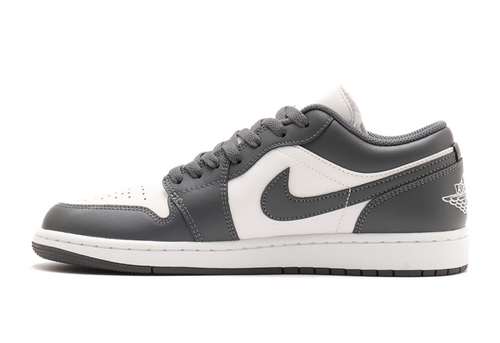 Nike Air Jordan 1 Low Grey White 553558-044 Men's Size