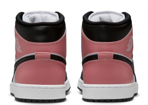 Nike Air Jordan 1 Mid White Rust Pink Black DQ8426-100 Men's Size