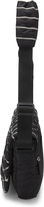 Chanel, Black Quilted Nylon Sportline Messenger Bag, Black