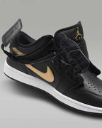 Nike Air Jordan 1 Low FlyEase "Black/Metallic Gold" DM1206-071 [US 7-16]