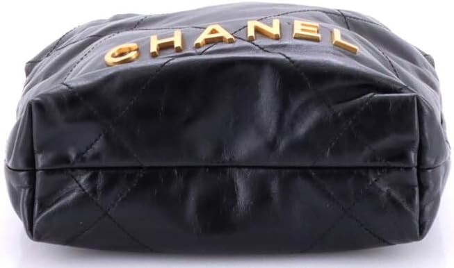 Chanel, 22 Chain Hobo Quilted Calfskin Mini, Black