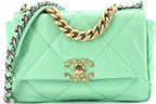 Chanel, 19 Flap Bag Quilted Leather Medium, Green