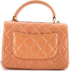 Chanel, Trendy CC Top Handle Bag Quilted Lambskin Small, Neutral