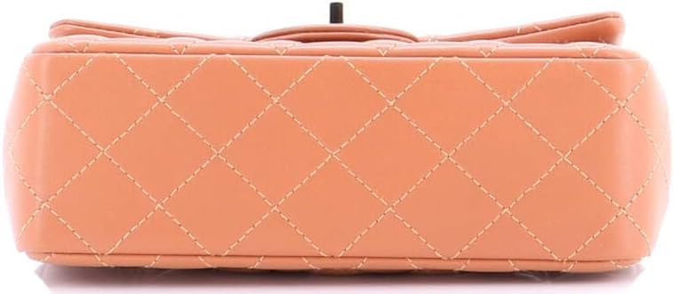 Chanel, Classic Single Flap Bag Quilted Lambskin Mini, Brown