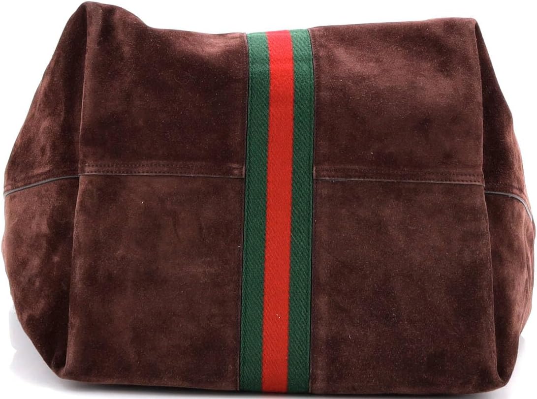 Gucci, Web Jackie 1961 Soft Shoulder Bag Suede Medium, Brown