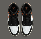 Nike Air Jordan 1 Mid Black Toe Starfish DQ8426-801 Men's Size