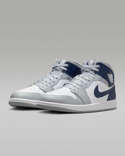 Nike Air Jordan 1 Mid "White/Wolf Gray/Midnight Navy" DQ8426-104 [US 7-16]