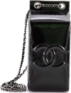 Chanel, Lait de Coco Milk Carton Minaudiere Patent, Black