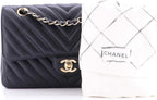 Chanel, Classic Double Flap Bag Chevron Lambskin Small, Black