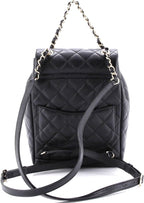 Chanel, Urban Spirit NM Backpack Quilted Caviar Mini, Black