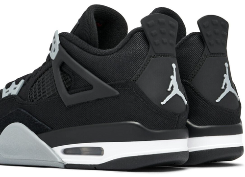 Nike Air Jordan 4 Retro Black Canvas DV0553-006 GS & Women's Size
